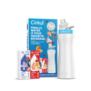 22oz. White Stainless Steel Bottle Starter Kit - Travel Edit